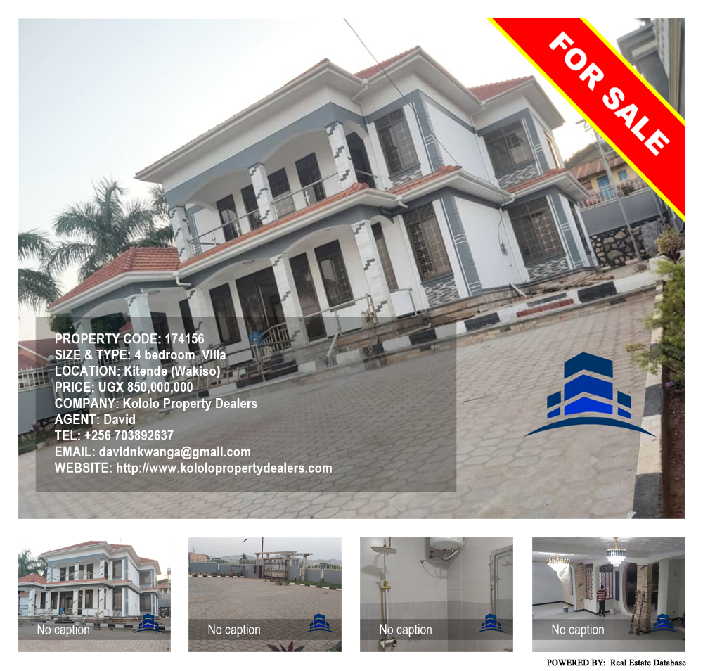 4 bedroom Villa  for sale in Kitende Wakiso Uganda, code: 174156