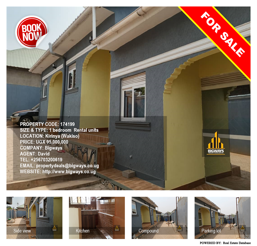 1 bedroom Rental units  for sale in Kirinya Wakiso Uganda, code: 174199