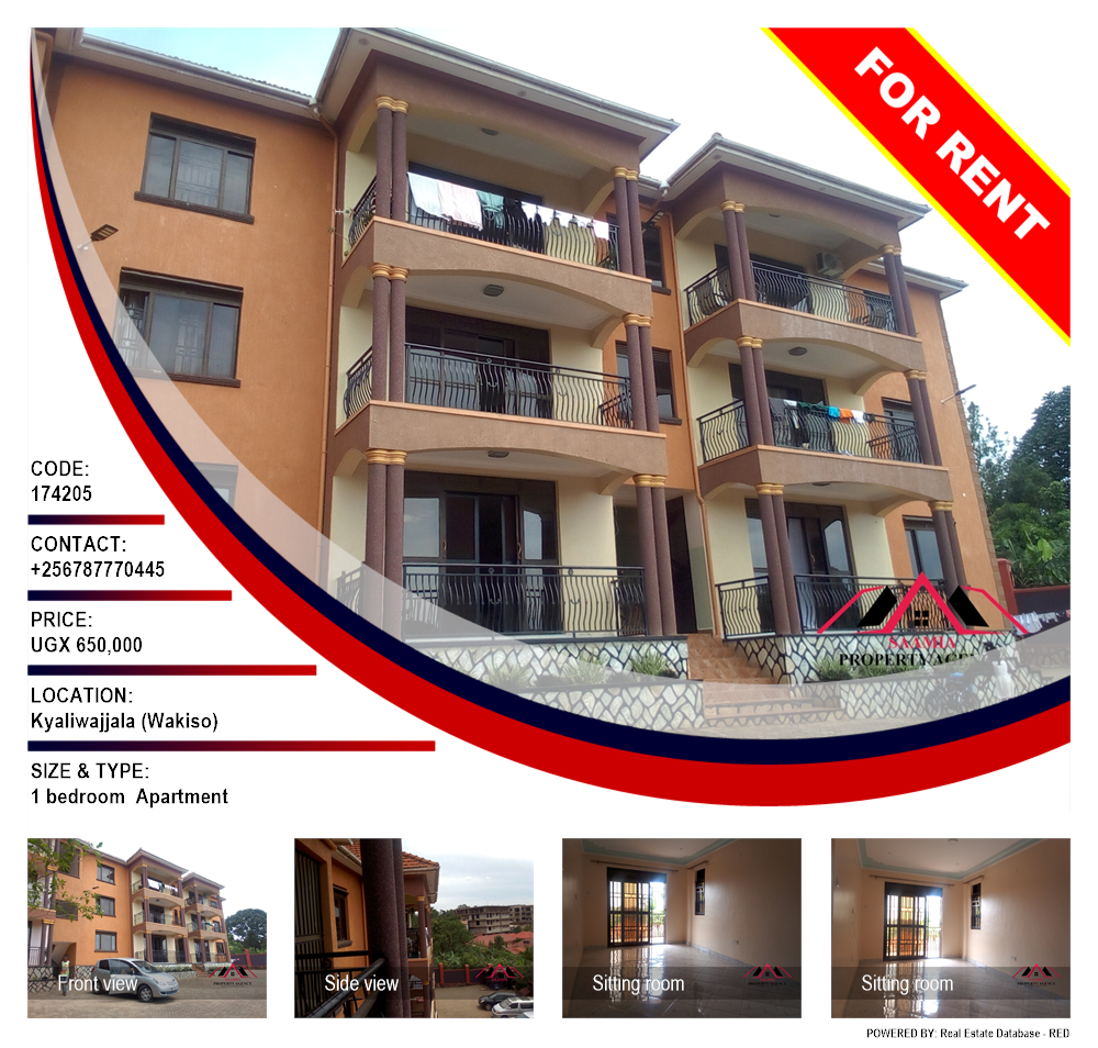 1 bedroom Apartment  for rent in Kyaliwajjala Wakiso Uganda, code: 174205