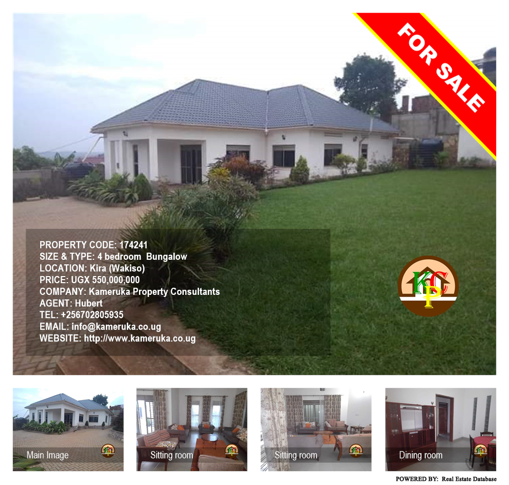 4 bedroom Bungalow  for sale in Kira Wakiso Uganda, code: 174241