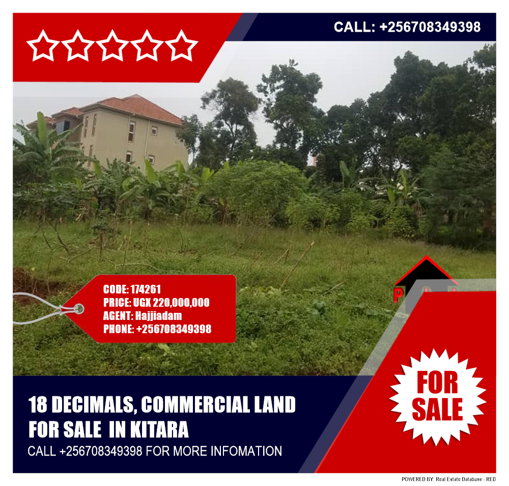 Commercial Land  for sale in Kitara Wakiso Uganda, code: 174261