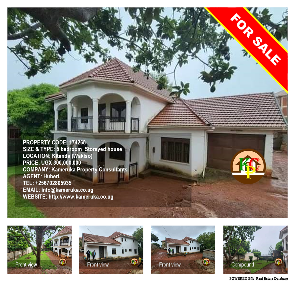 5 bedroom Storeyed house  for sale in Kitende Wakiso Uganda, code: 174268