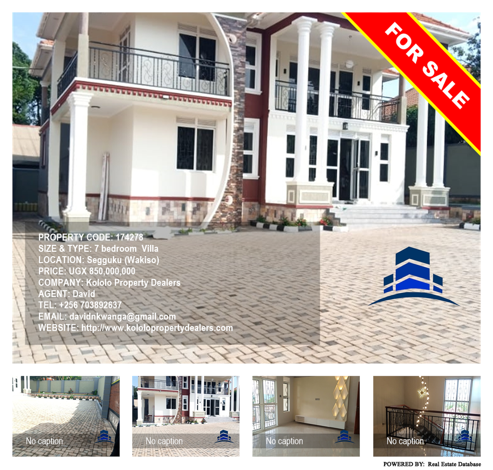 7 bedroom Villa  for sale in Seguku Wakiso Uganda, code: 174278