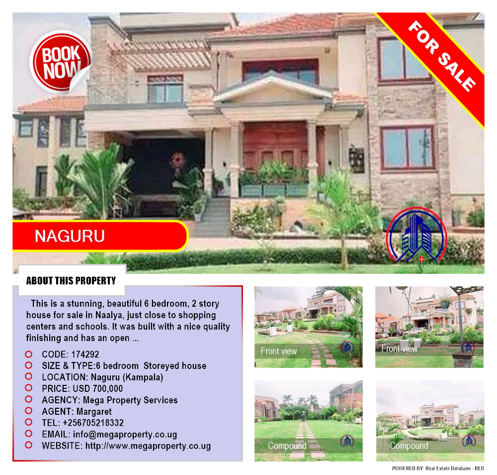 6 bedroom Storeyed house  for sale in Naguru Kampala Uganda, code: 174292