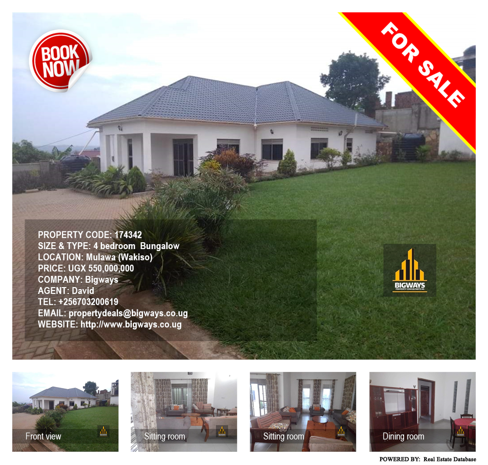 4 bedroom Bungalow  for sale in Mulawa Wakiso Uganda, code: 174342