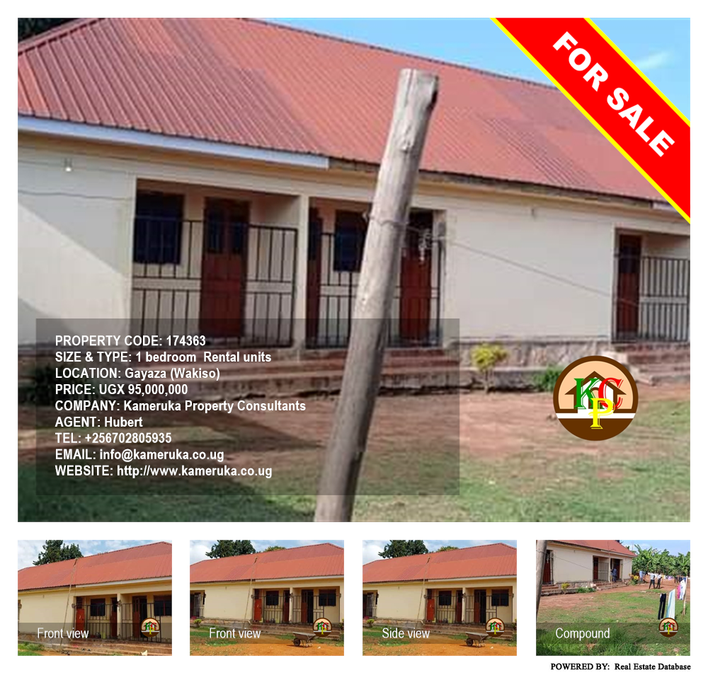 1 bedroom Rental units  for sale in Gayaza Wakiso Uganda, code: 174363