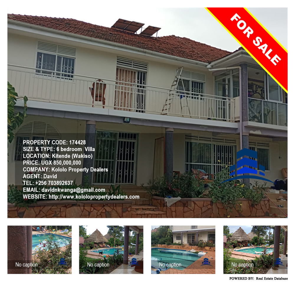 6 bedroom Villa  for sale in Kitende Wakiso Uganda, code: 174428