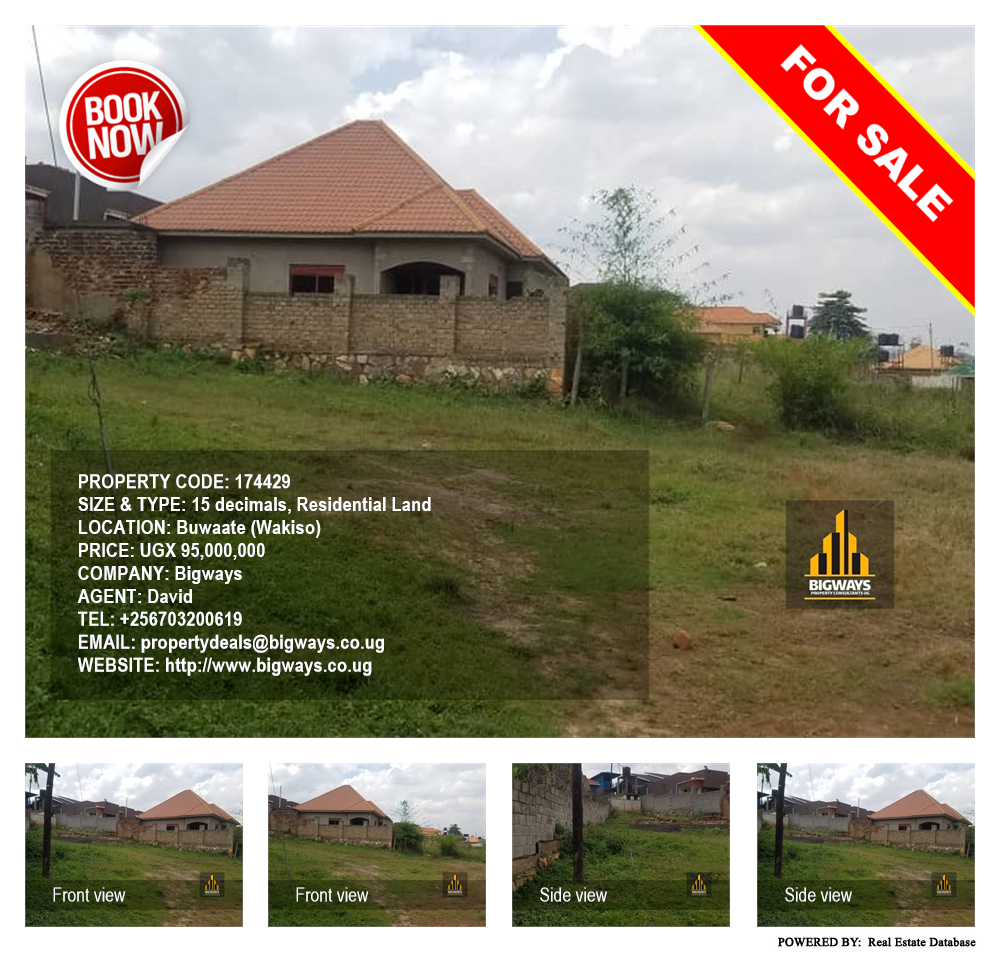 Residential Land  for sale in Buwaate Wakiso Uganda, code: 174429