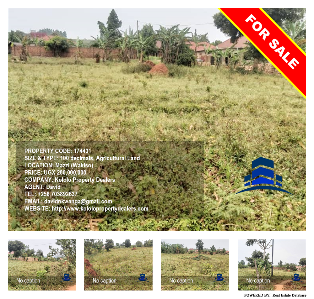 Agricultural Land  for sale in Mazzi Wakiso Uganda, code: 174431