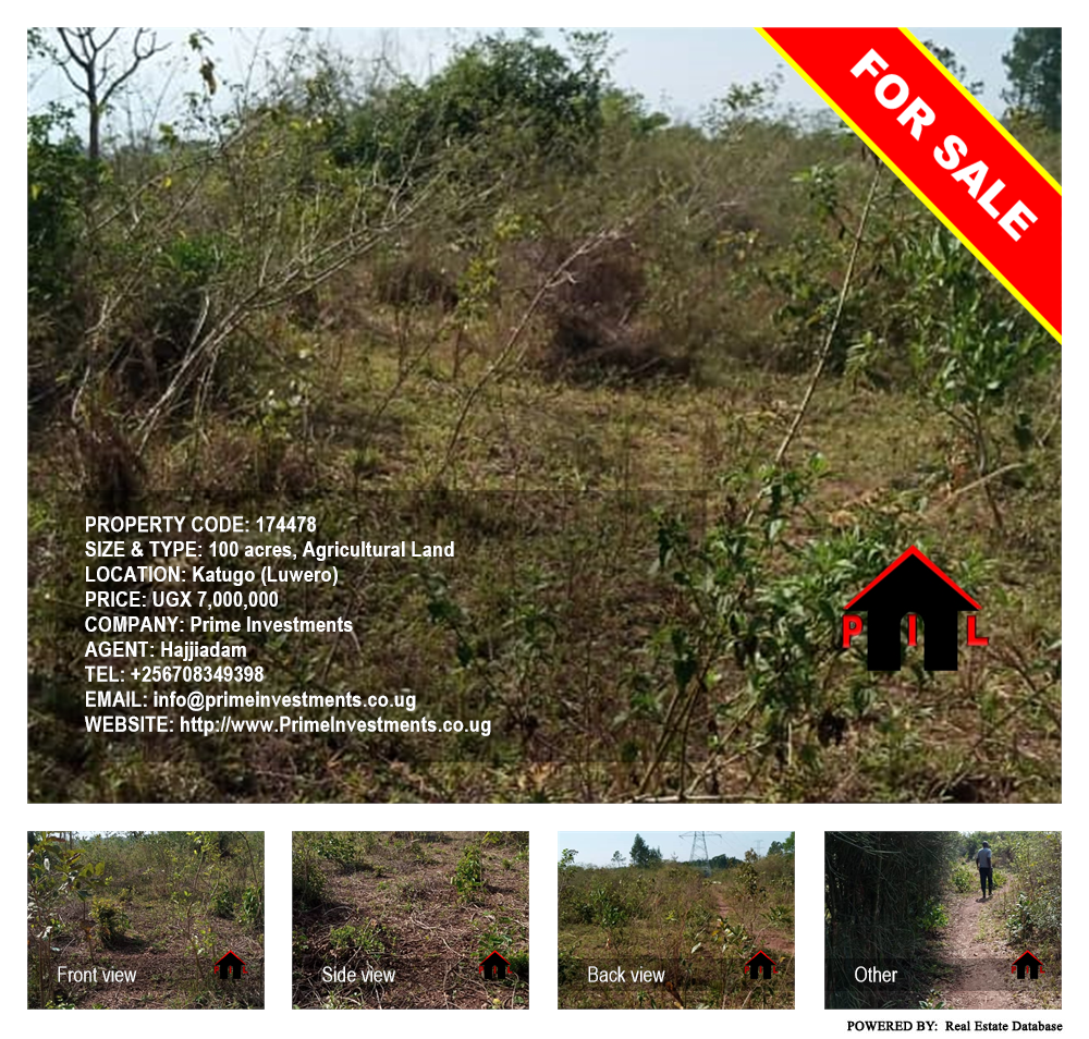 Agricultural Land  for sale in Katugo Luweero Uganda, code: 174478