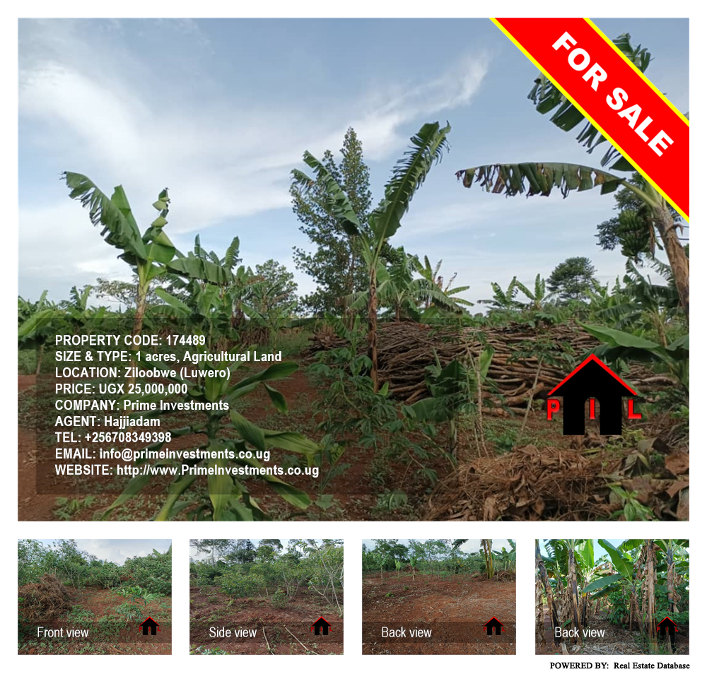 Agricultural Land  for sale in Ziloobwe Luweero Uganda, code: 174489
