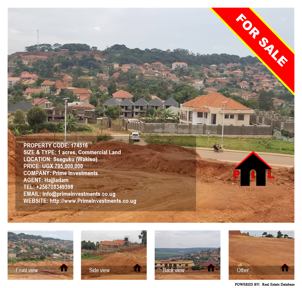 Commercial Land  for sale in Seguku Wakiso Uganda, code: 174516