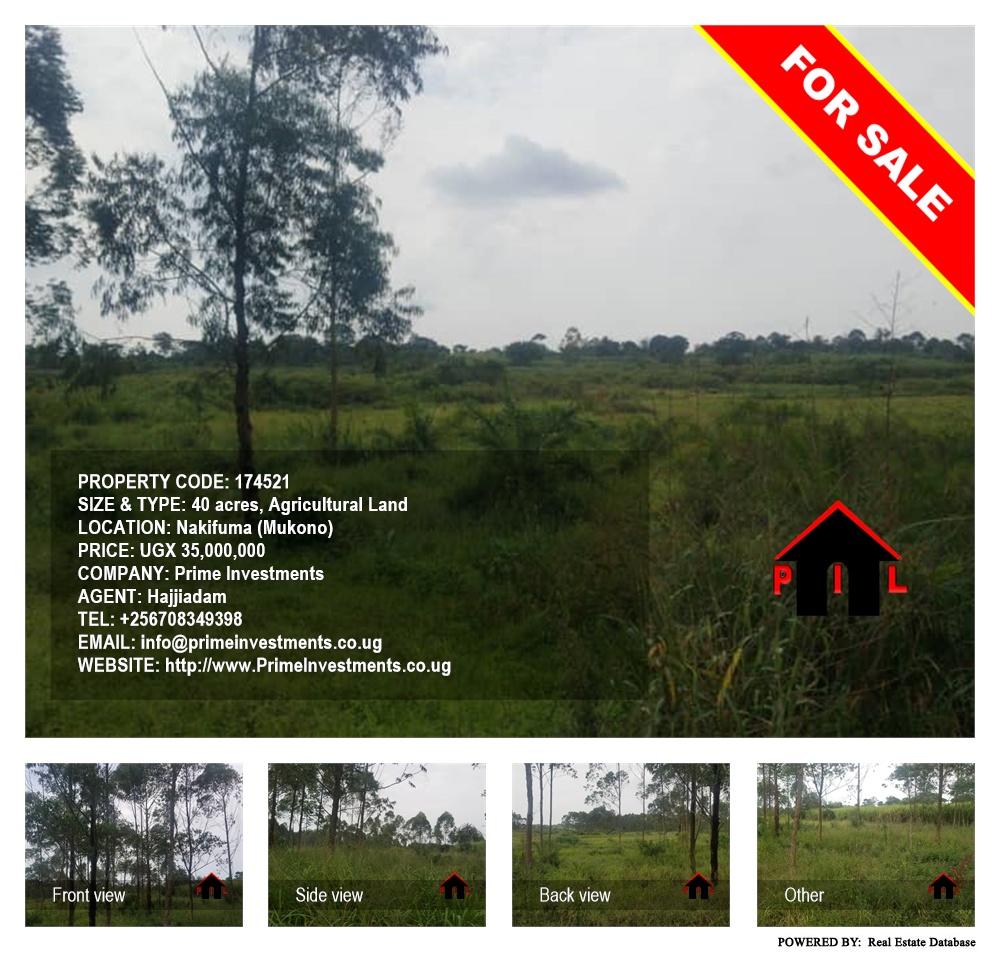 Agricultural Land  for sale in Nakifuma Mukono Uganda, code: 174521