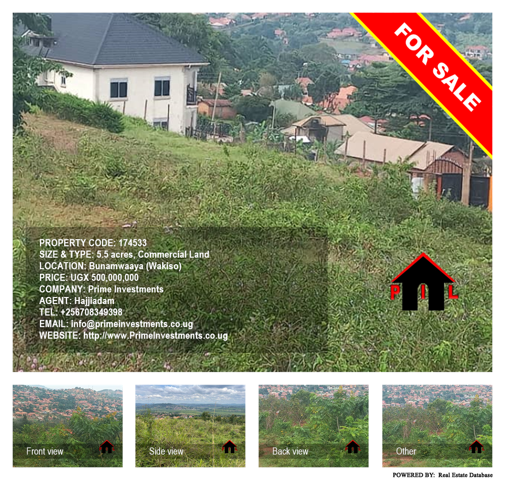 Commercial Land  for sale in Bunamwaaya Wakiso Uganda, code: 174533