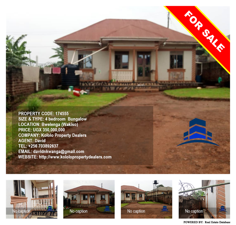 4 bedroom Bungalow  for sale in Bwelenga Wakiso Uganda, code: 174555