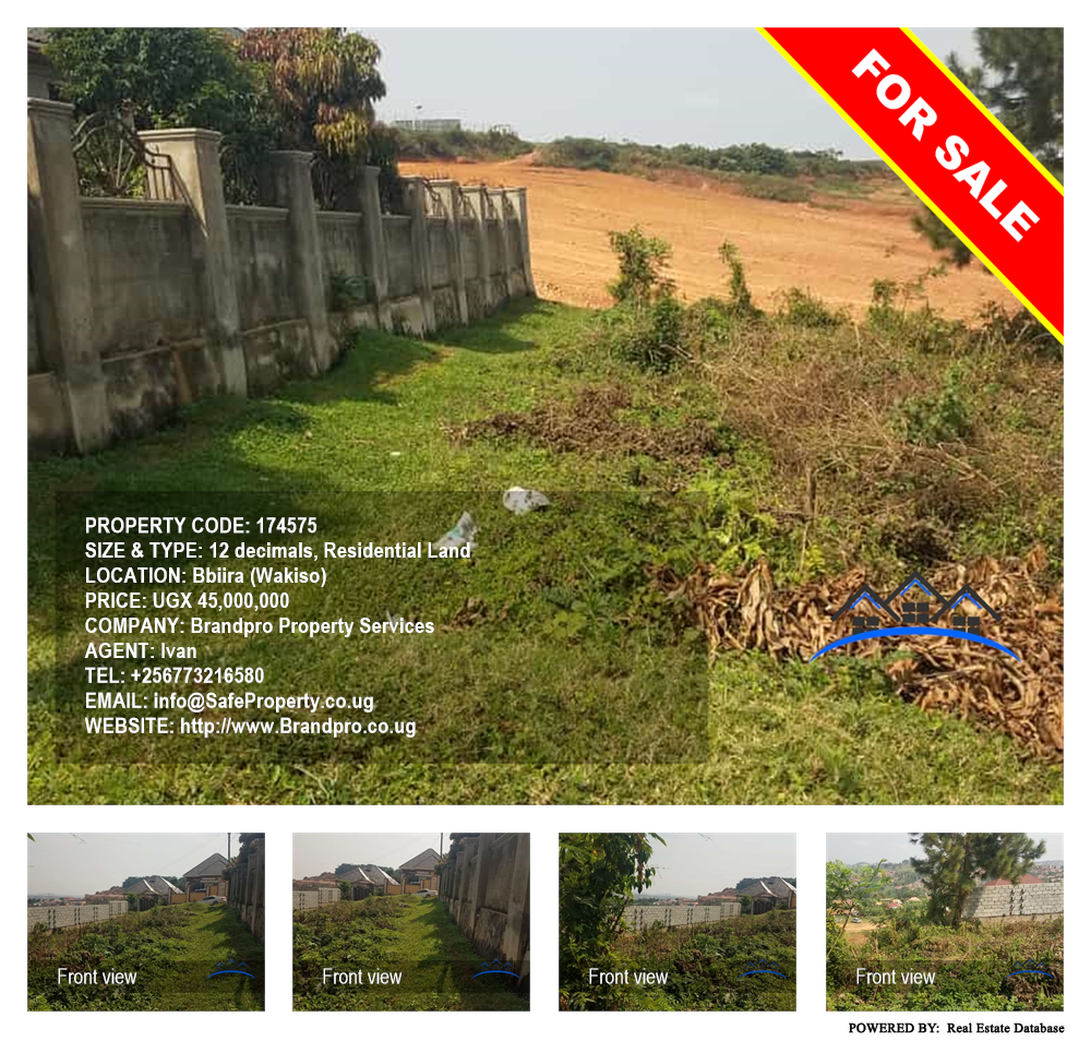 Residential Land  for sale in Bbiira Wakiso Uganda, code: 174575