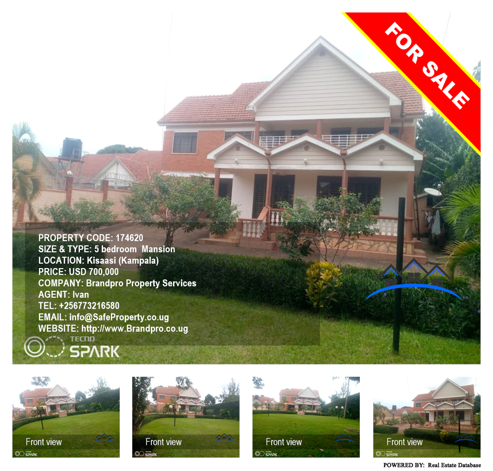5 bedroom Mansion  for sale in Kisaasi Kampala Uganda, code: 174620