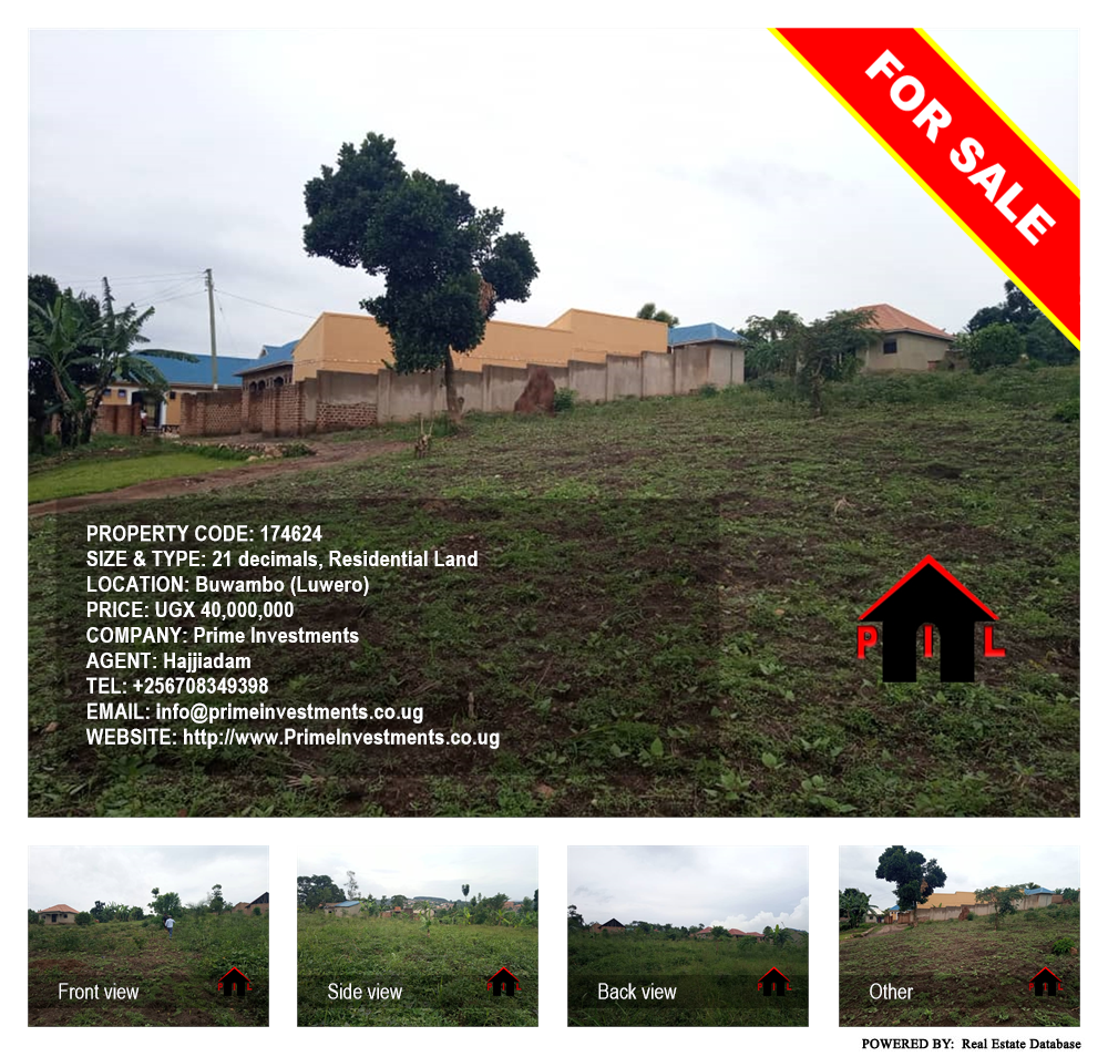 Residential Land  for sale in Buwambo Luweero Uganda, code: 174624