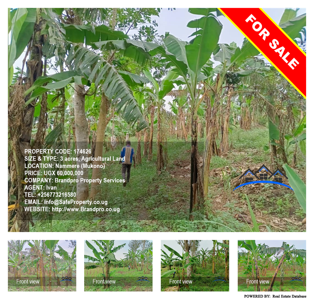Agricultural Land  for sale in Nammere Mukono Uganda, code: 174626