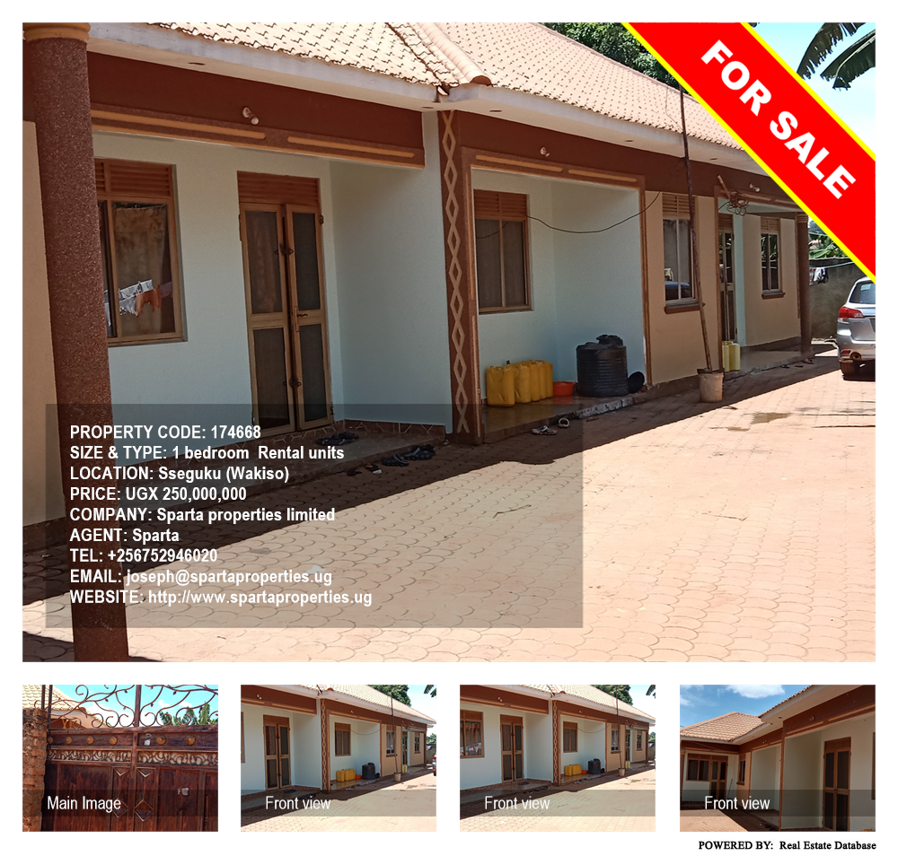 1 bedroom Rental units  for sale in Seguku Wakiso Uganda, code: 174668