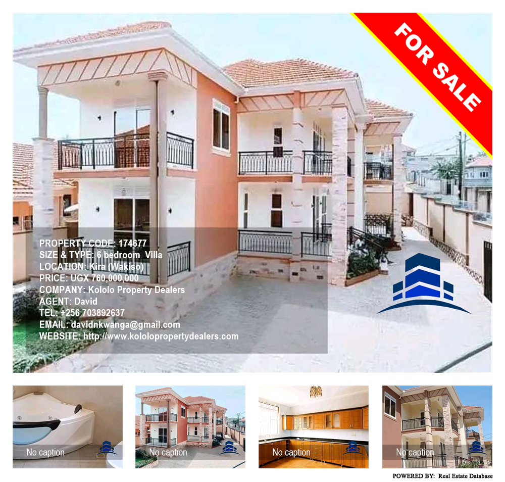 6 bedroom Villa  for sale in Kira Wakiso Uganda, code: 174677