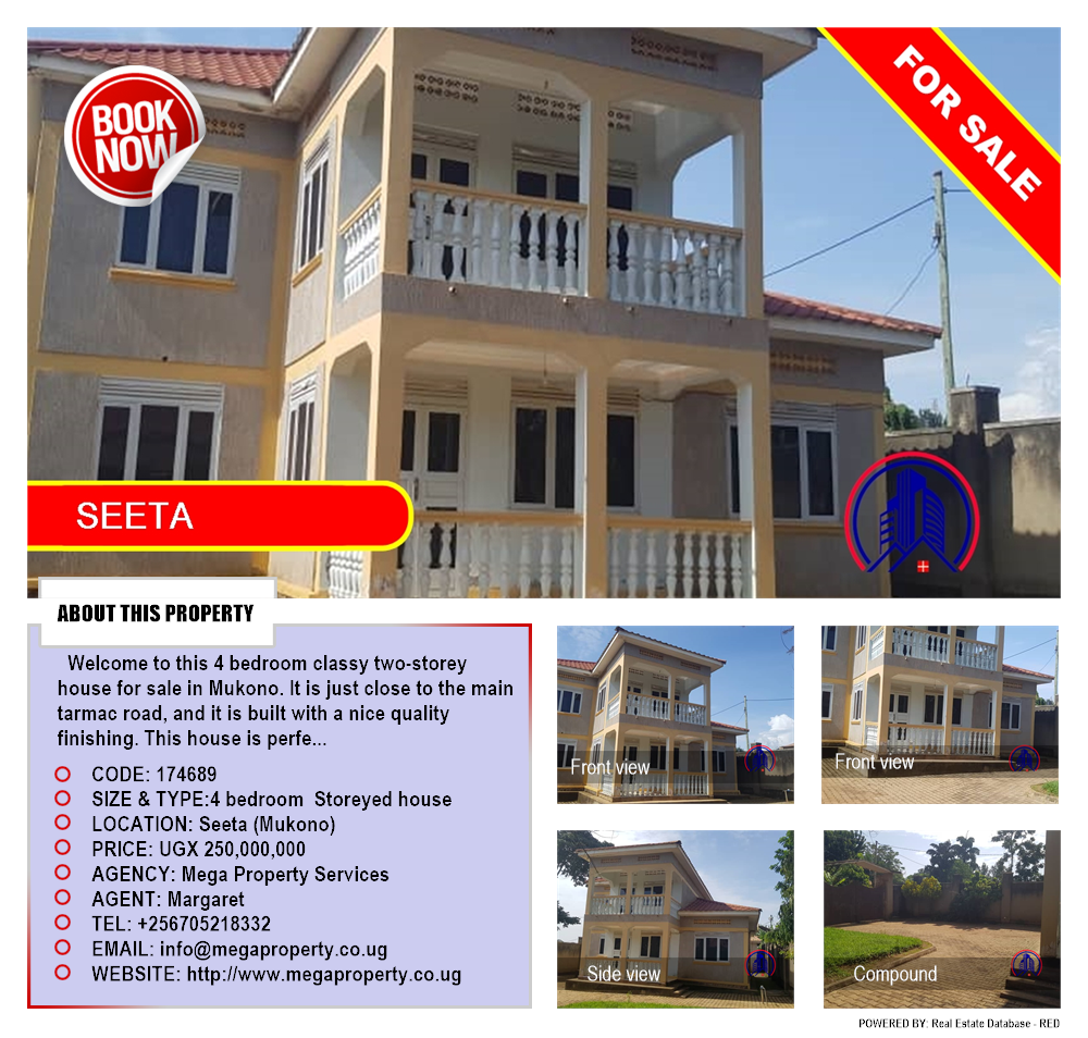 4 bedroom Storeyed house  for sale in Seeta Mukono Uganda, code: 174689