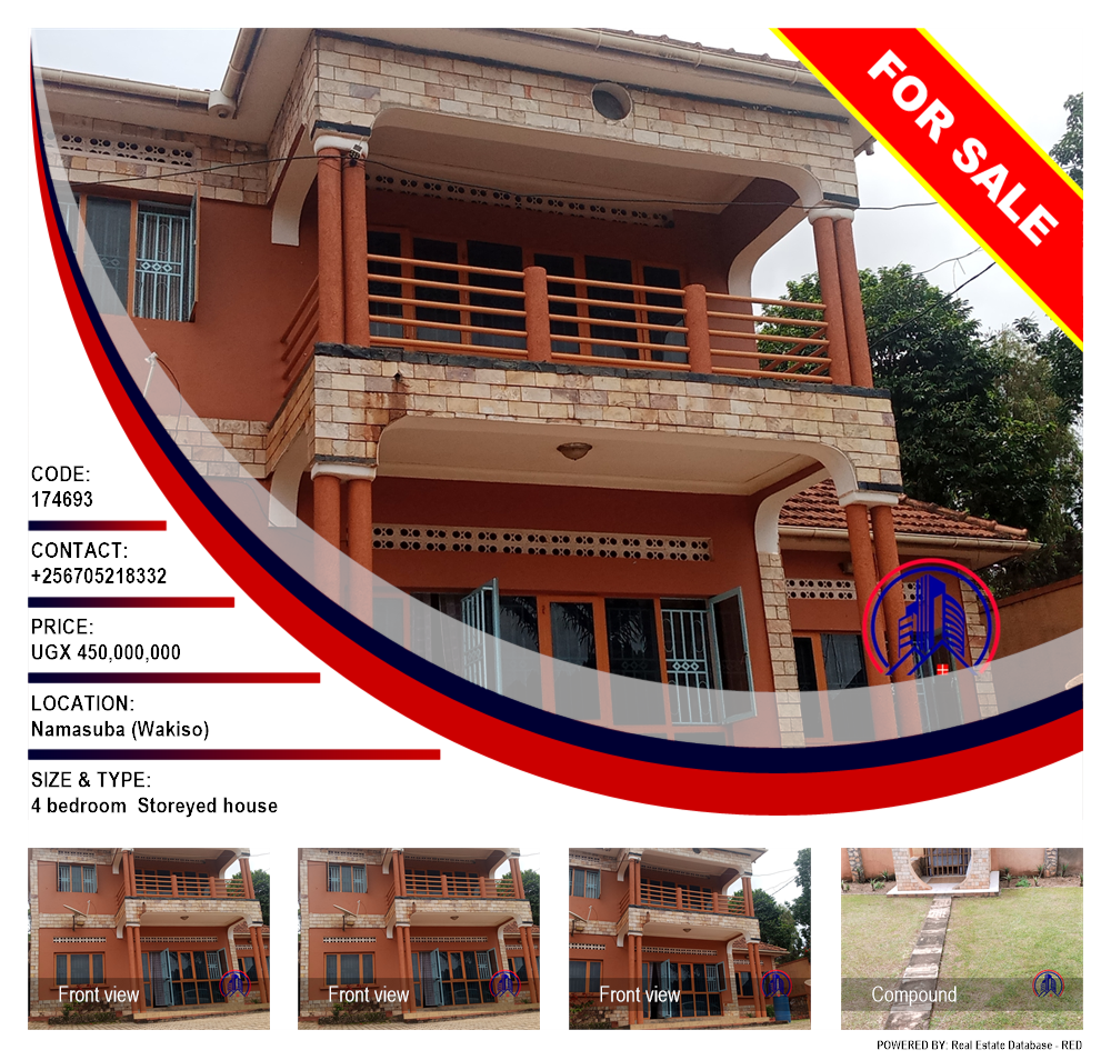 4 bedroom Storeyed house  for sale in Namasuba Wakiso Uganda, code: 174693