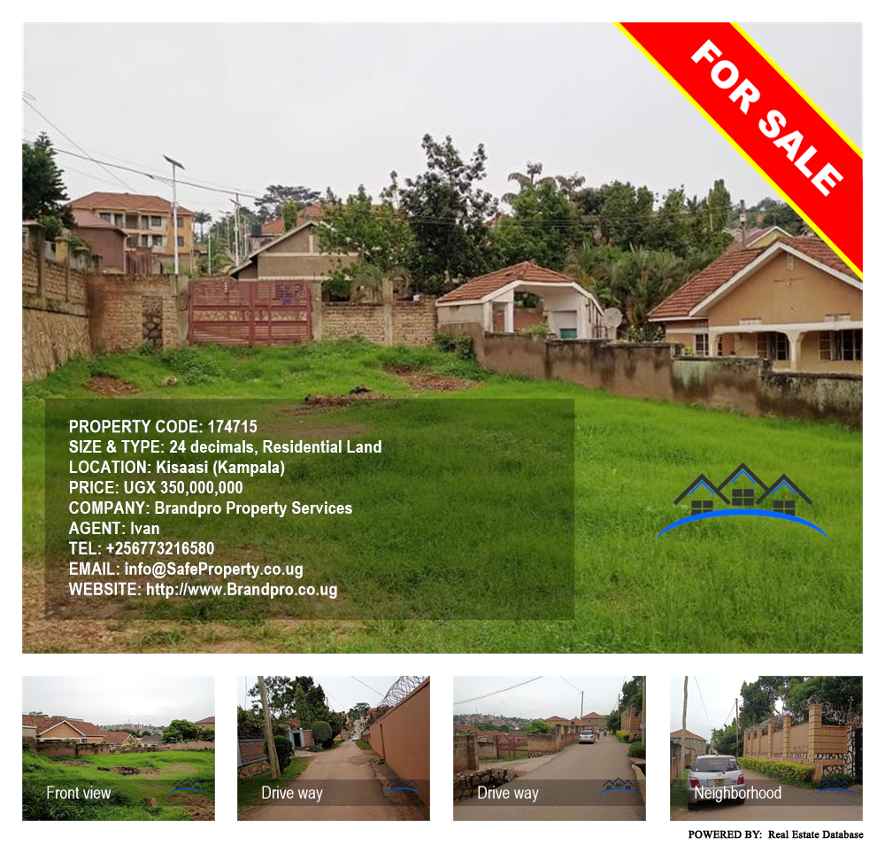 Residential Land  for sale in Kisaasi Kampala Uganda, code: 174715