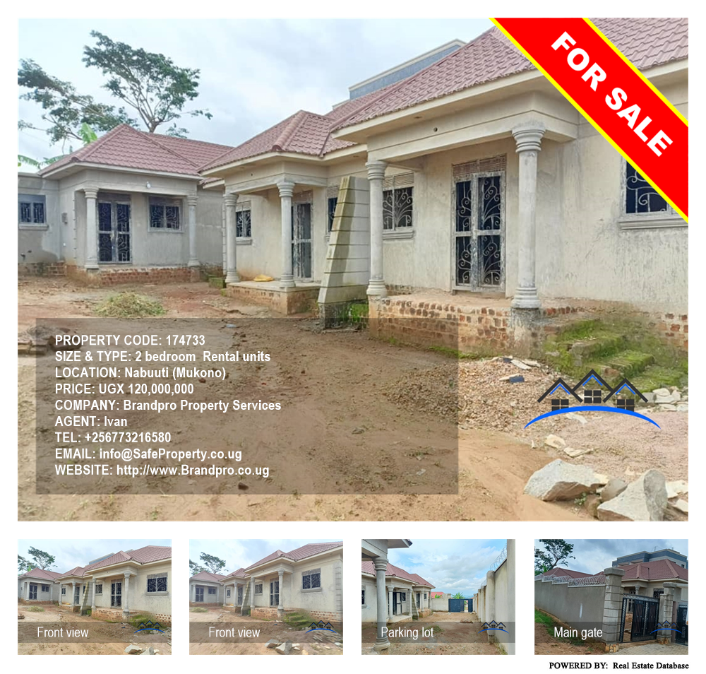 2 bedroom Rental units  for sale in Nabuuti Mukono Uganda, code: 174733