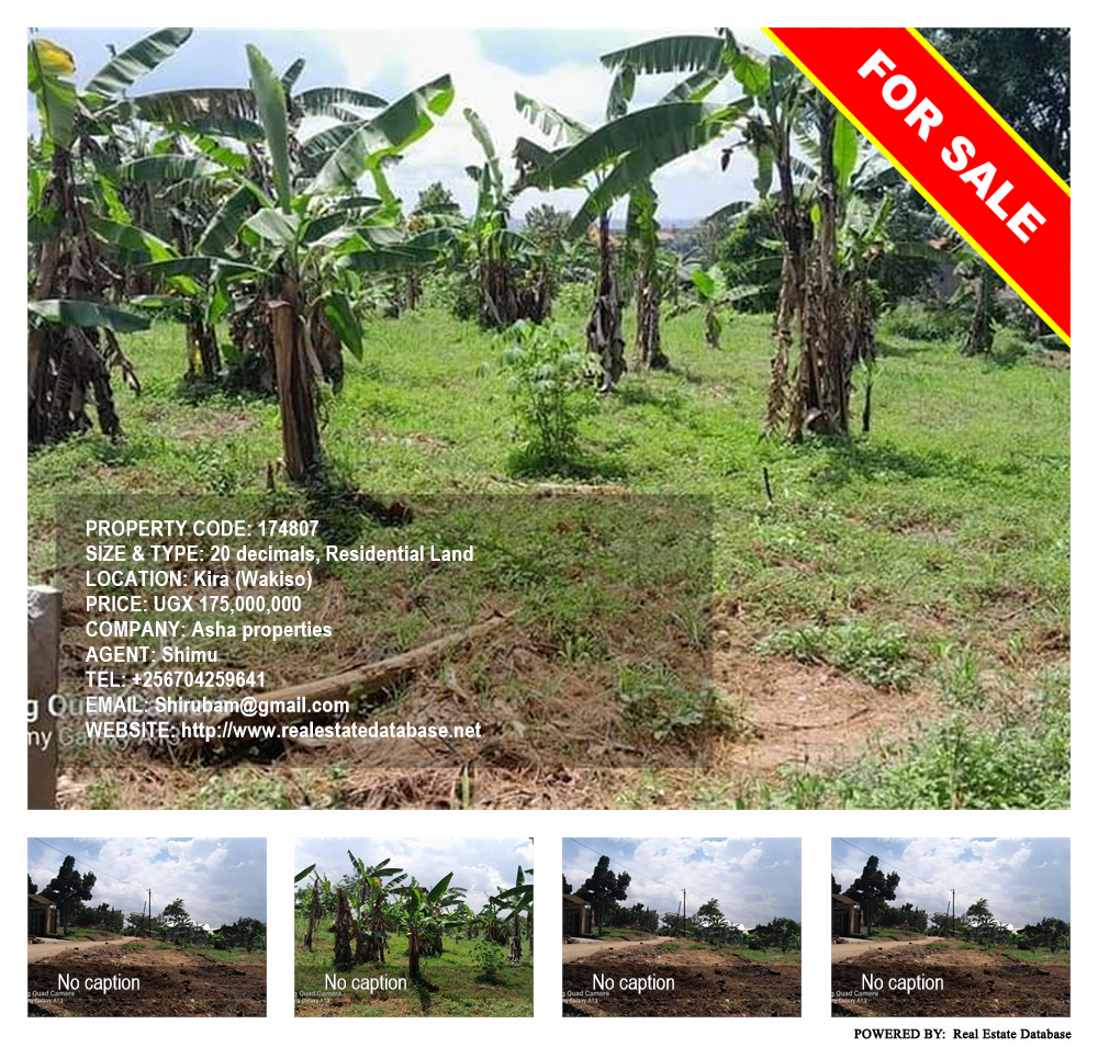 Residential Land  for sale in Kira Wakiso Uganda, code: 174807