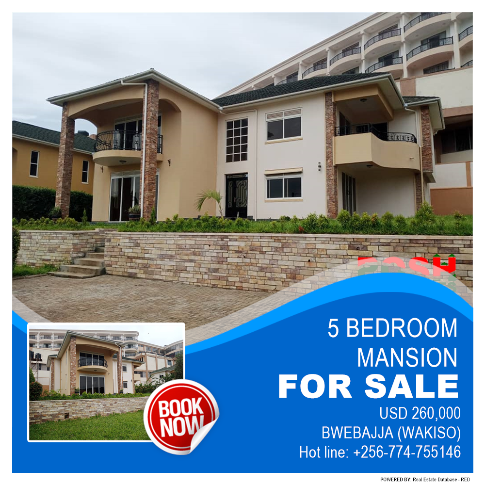 5 bedroom Mansion  for sale in Bwebajja Wakiso Uganda, code: 174820