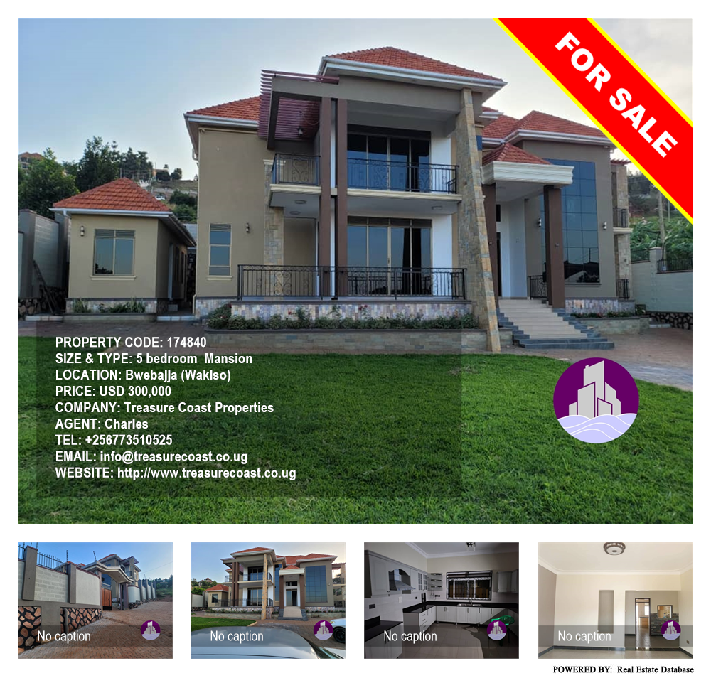 5 bedroom Mansion  for sale in Bwebajja Wakiso Uganda, code: 174840