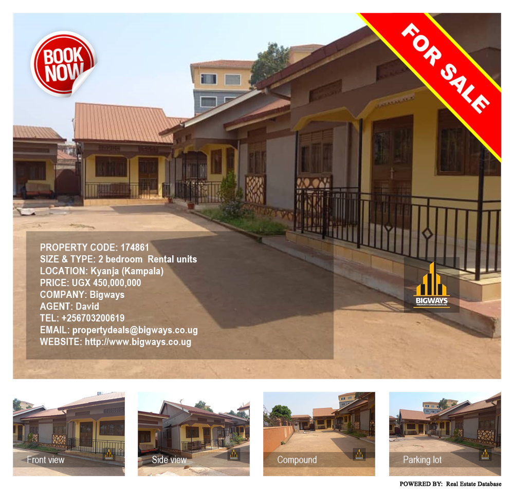 2 bedroom Rental units  for sale in Kyanja Kampala Uganda, code: 174861
