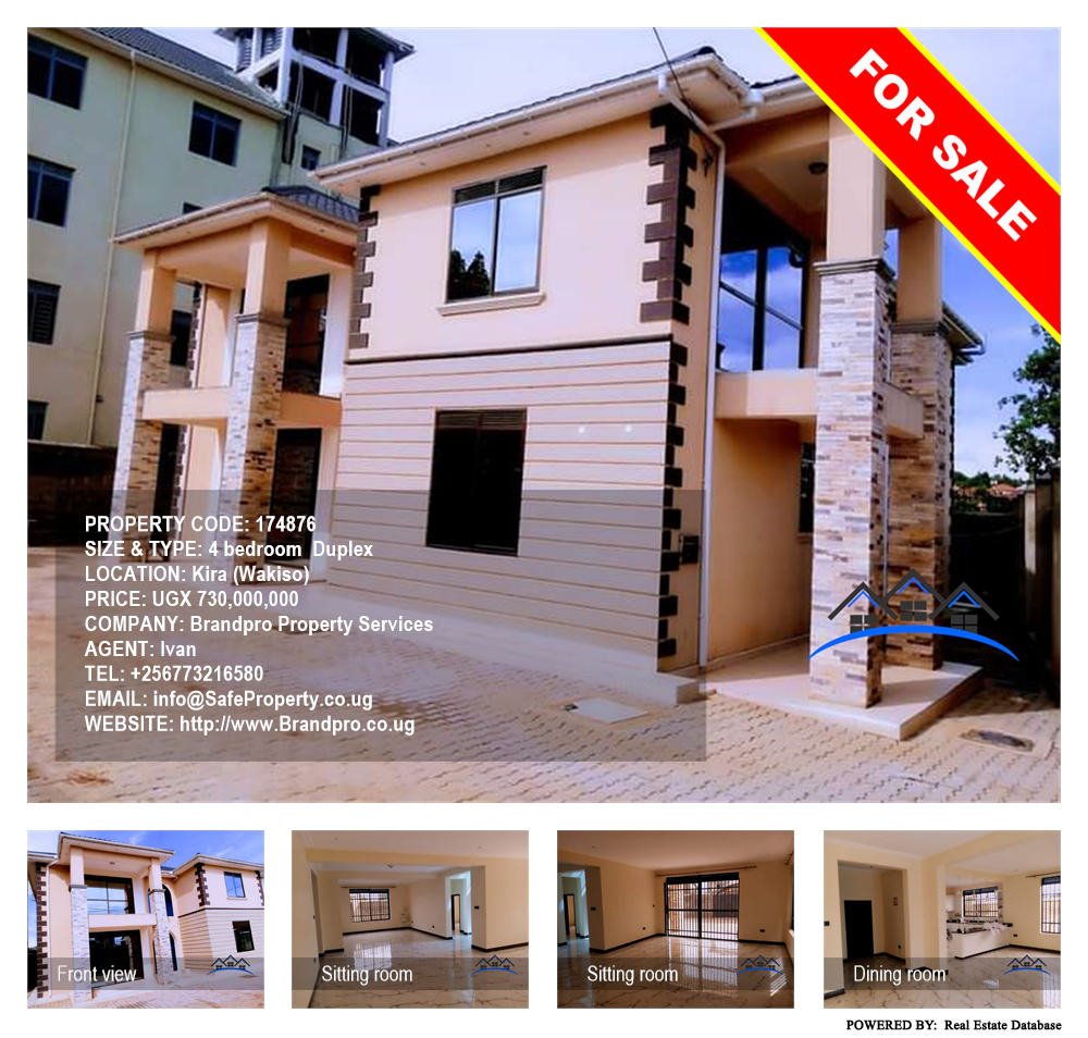 4 bedroom Duplex  for sale in Kira Wakiso Uganda, code: 174876