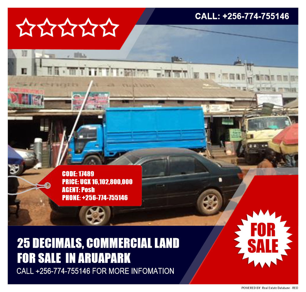 Commercial Land  for sale in Aruapark Kampala Uganda, code: 17489