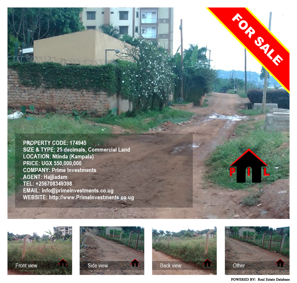 Commercial Land  for sale in Ntinda Kampala Uganda, code: 174945