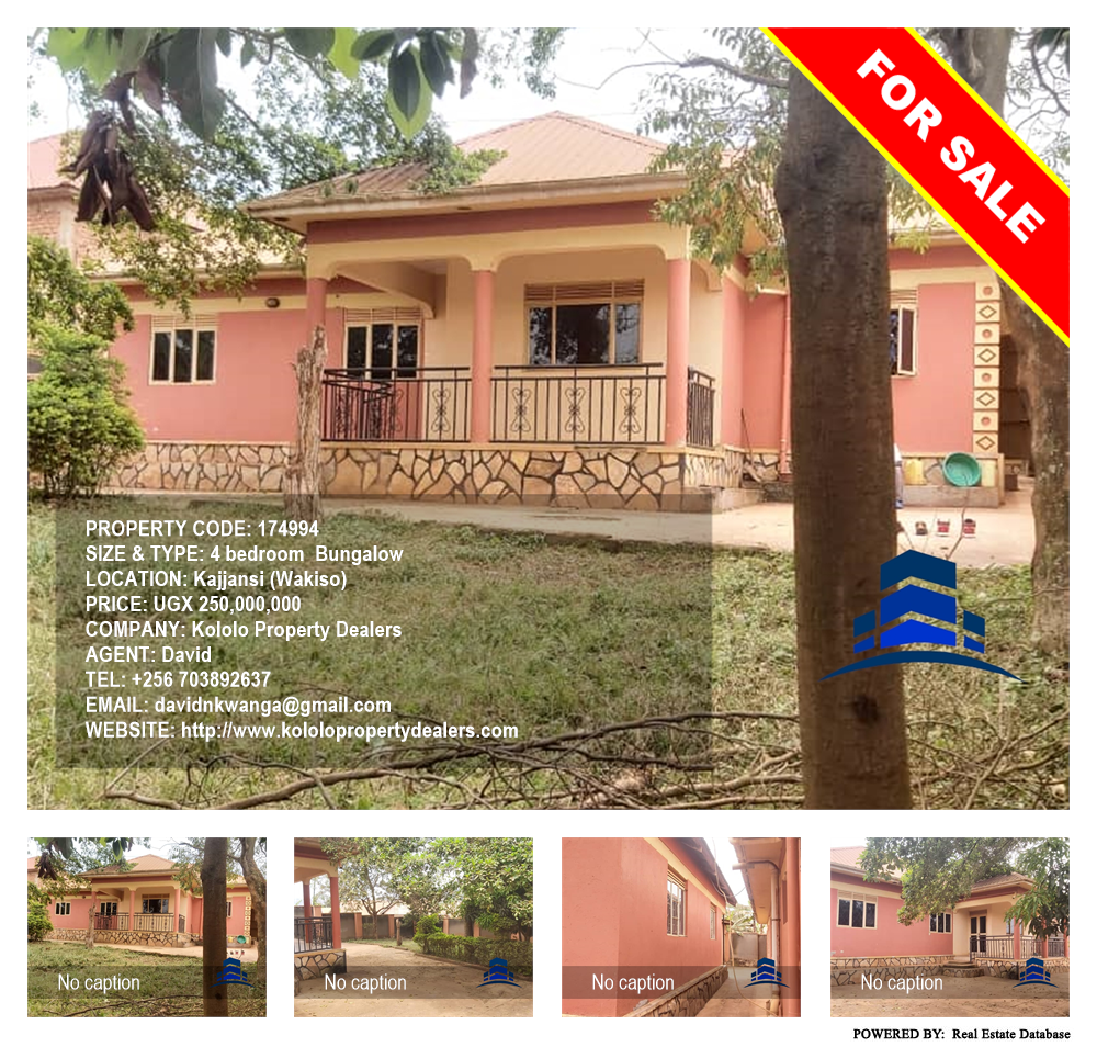 4 bedroom Bungalow  for sale in Kajjansi Wakiso Uganda, code: 174994