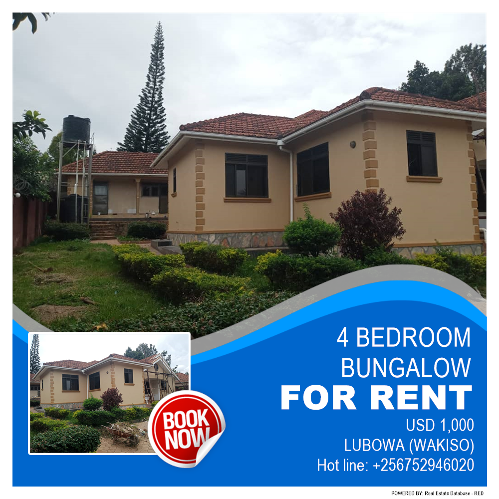 4 bedroom Bungalow  for rent in Lubowa Wakiso Uganda, code: 175013