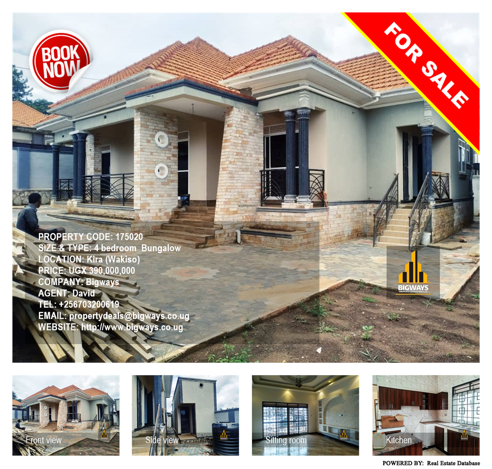 4 bedroom Bungalow  for sale in Kira Wakiso Uganda, code: 175020