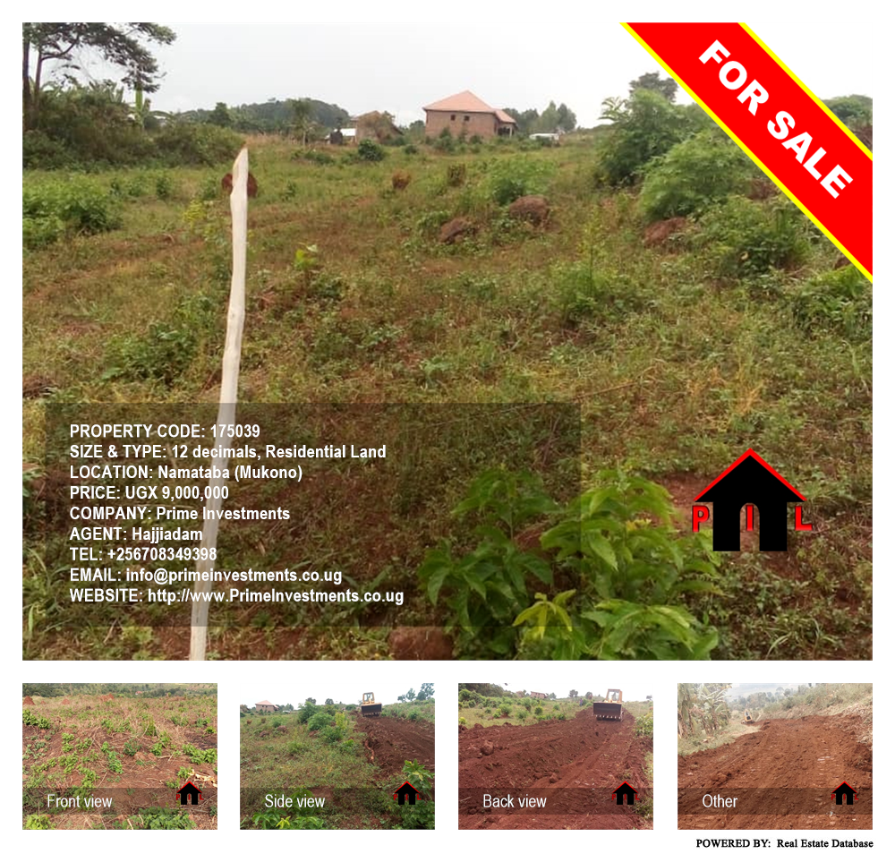 Residential Land  for sale in Namataba Mukono Uganda, code: 175039