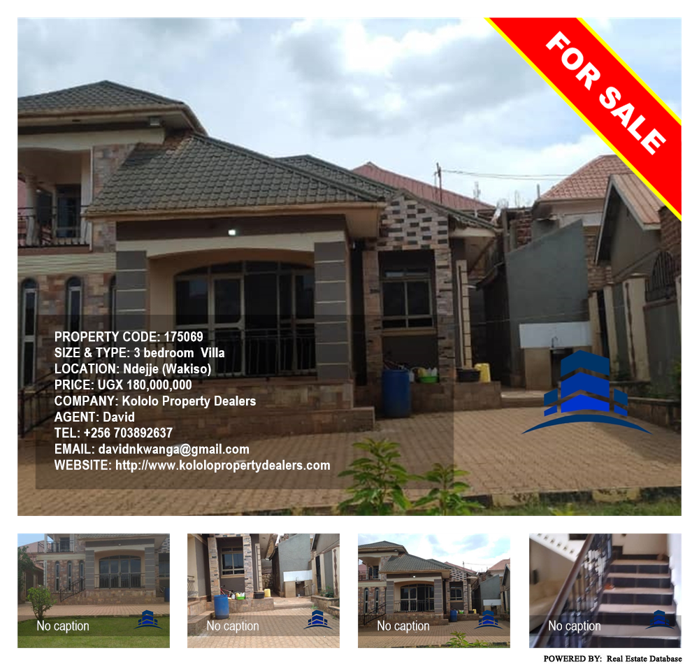 3 bedroom Villa  for sale in Ndejje Wakiso Uganda, code: 175069