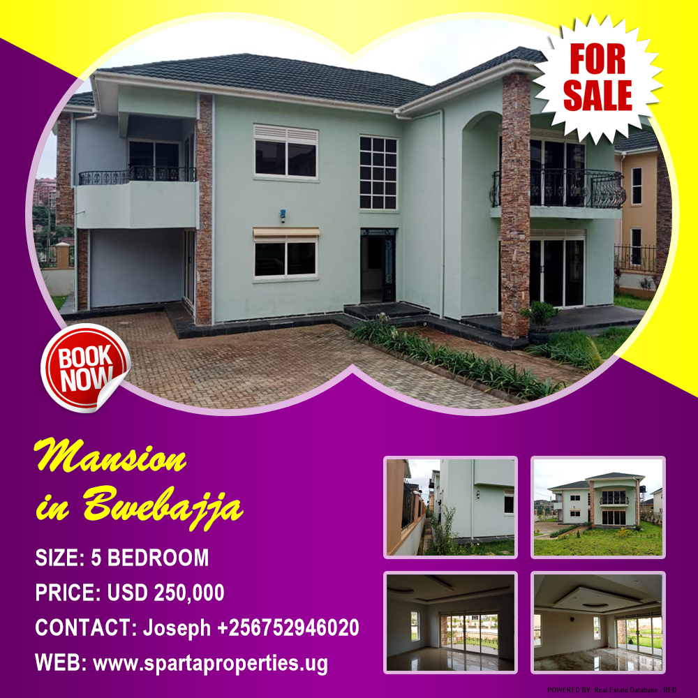 5 bedroom Mansion  for sale in Bwebajja Wakiso Uganda, code: 175071