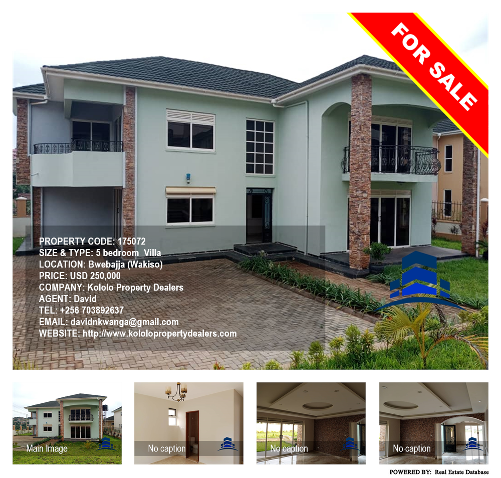 5 bedroom Villa  for sale in Bwebajja Wakiso Uganda, code: 175072