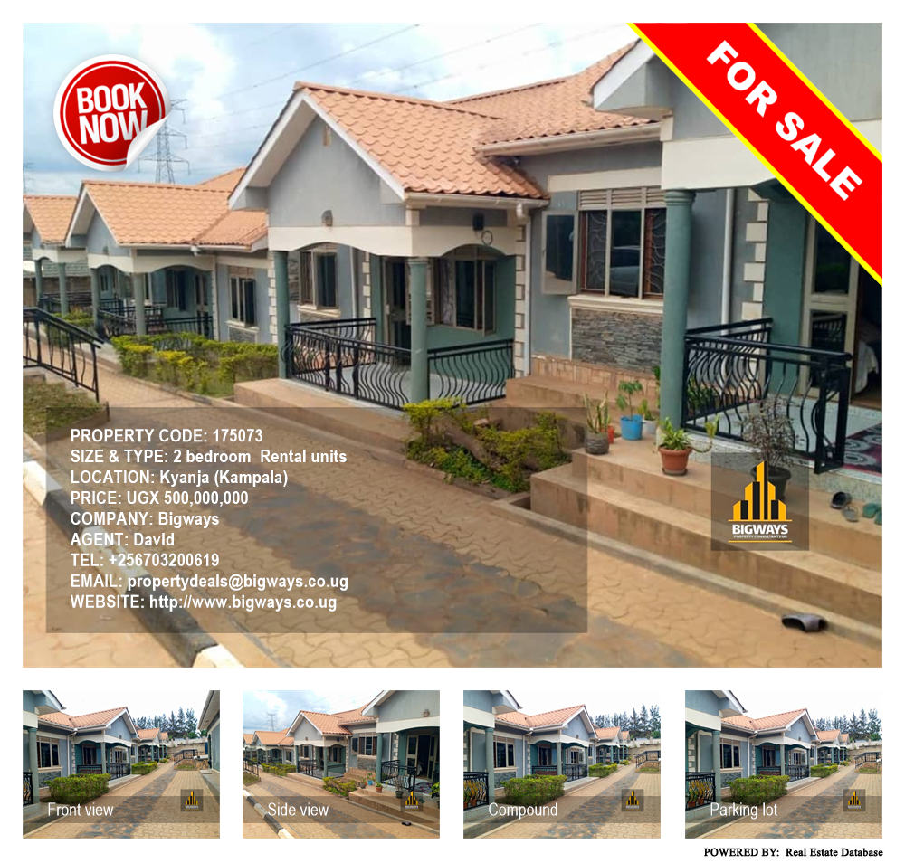 2 bedroom Rental units  for sale in Kyanja Kampala Uganda, code: 175073