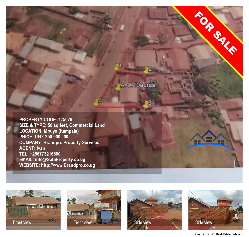 Commercial Land  for sale in Mbuya Kampala Uganda, code: 175079