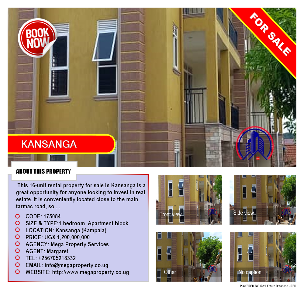 1 bedroom Apartment block  for sale in Kansanga Kampala Uganda, code: 175084