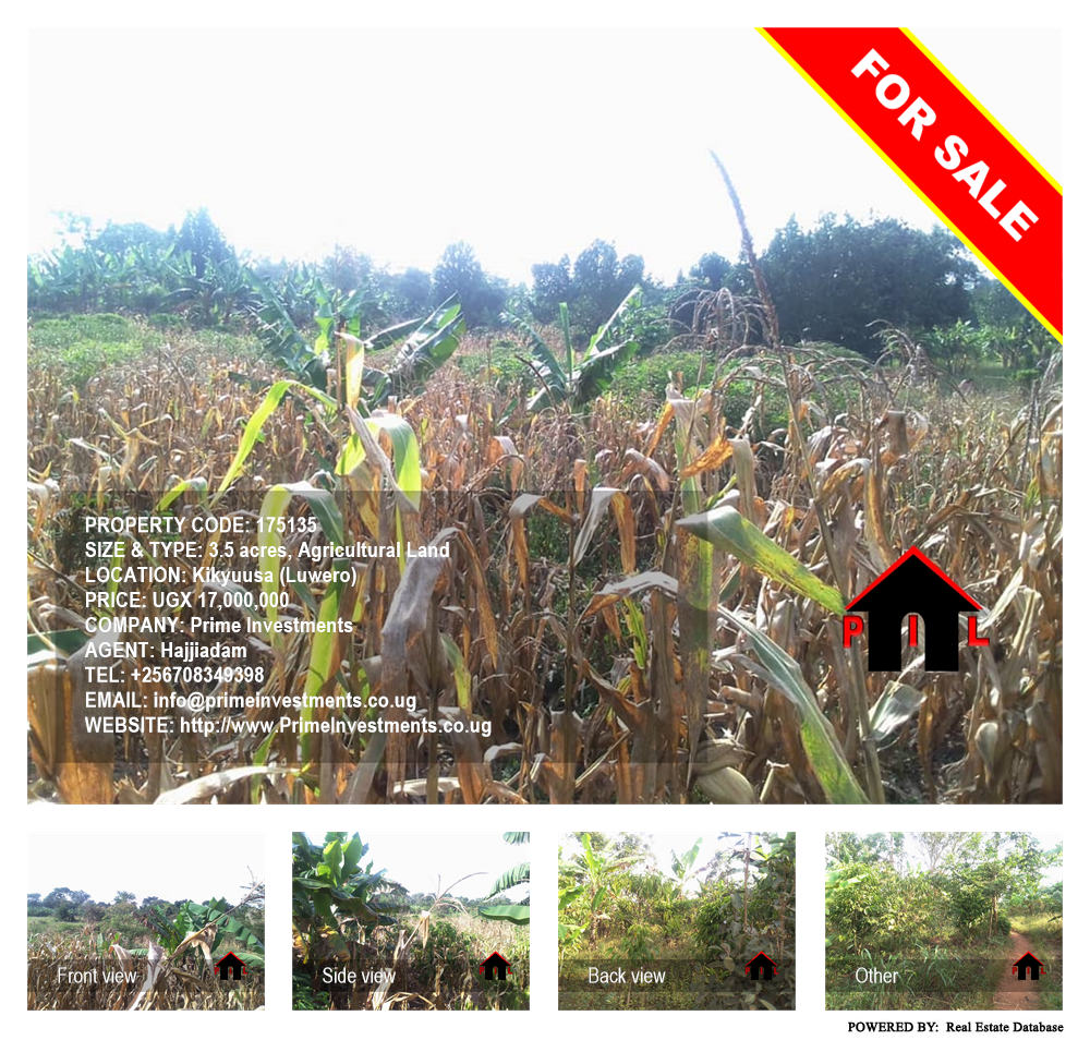 Agricultural Land  for sale in Kikyuusa Luweero Uganda, code: 175135