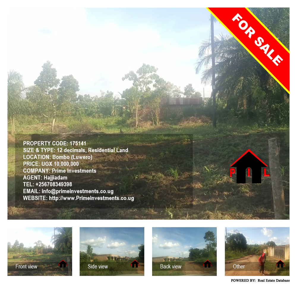 Residential Land  for sale in Bombo Luweero Uganda, code: 175141