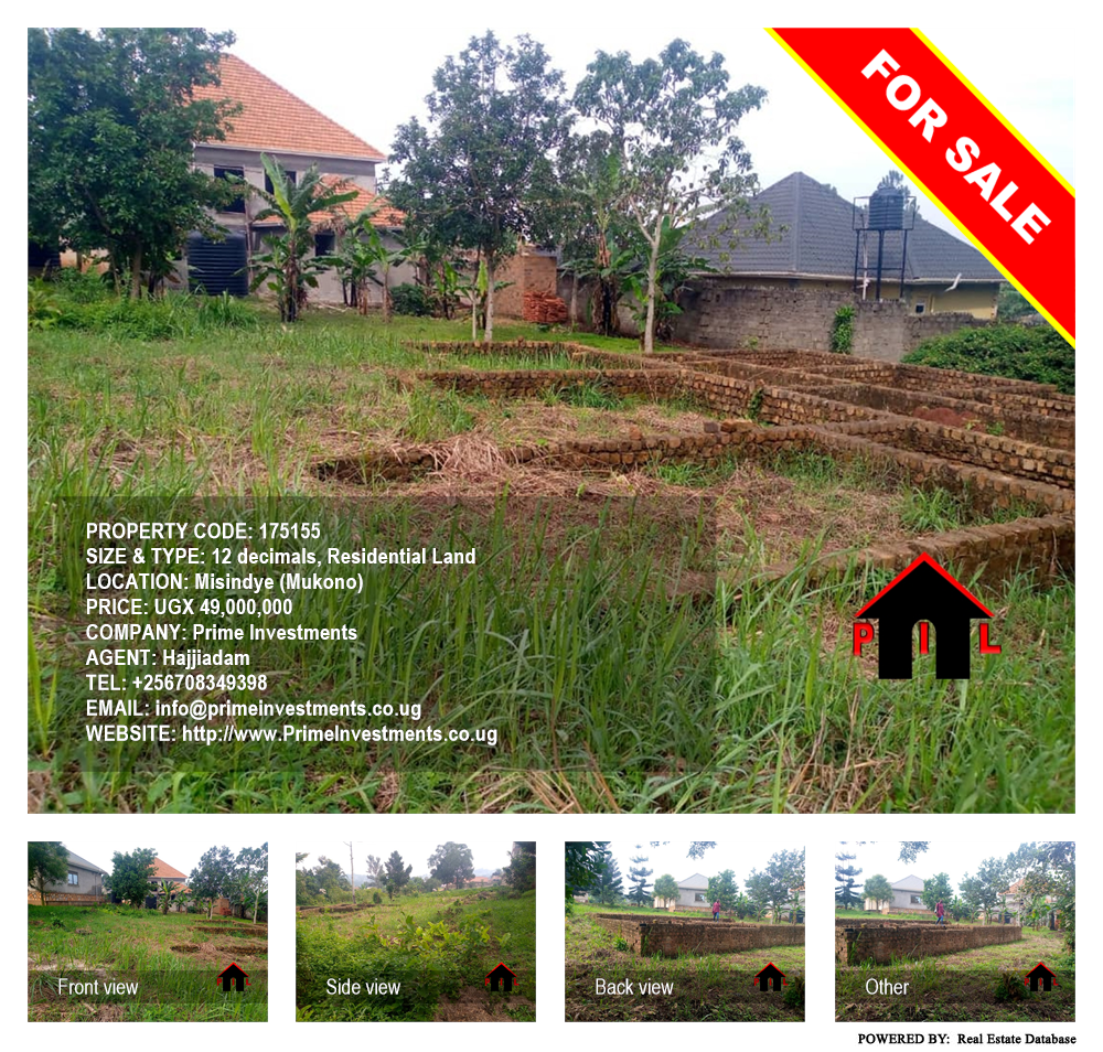 Residential Land  for sale in Misindye Mukono Uganda, code: 175155