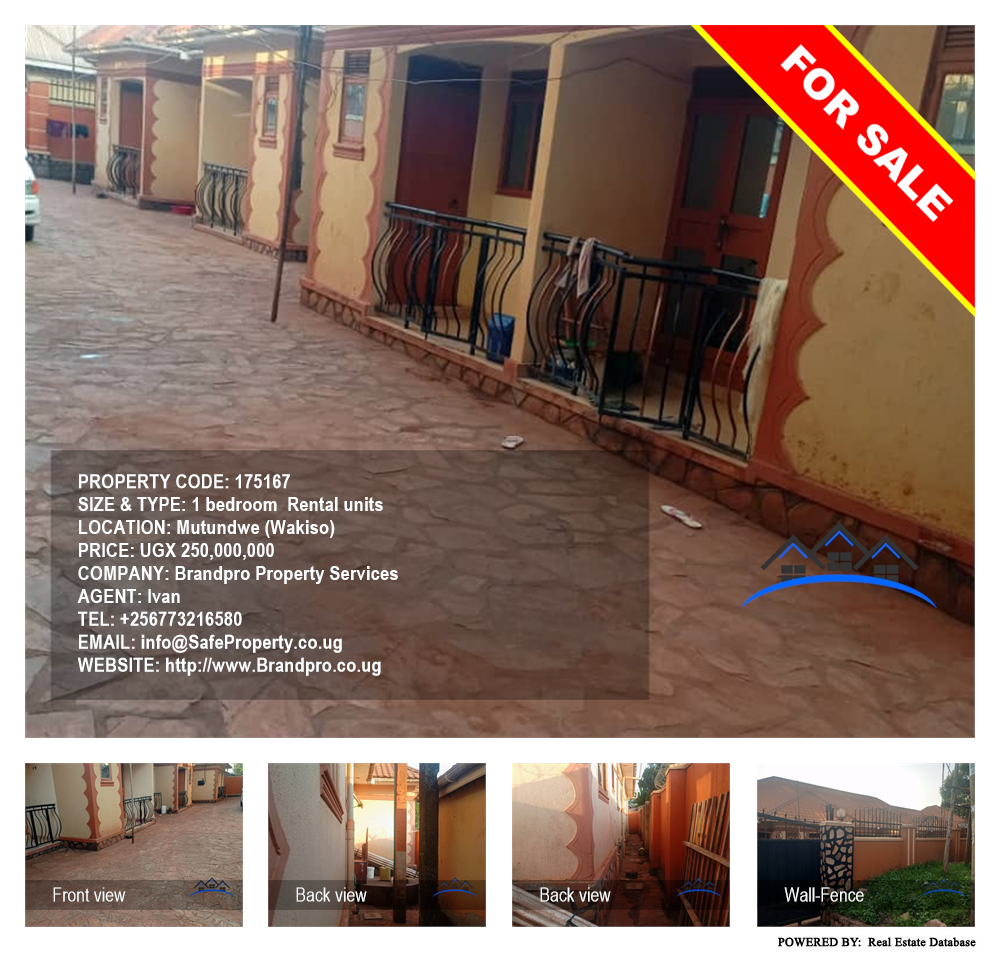 1 bedroom Rental units  for sale in Mutundwe Wakiso Uganda, code: 175167